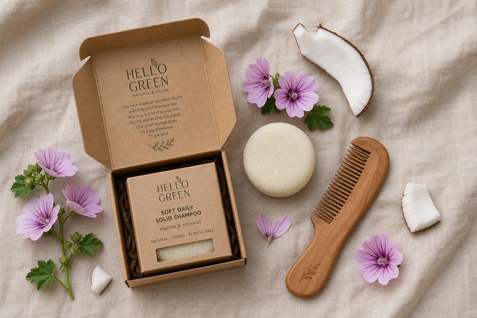 Flat lay ecológico
